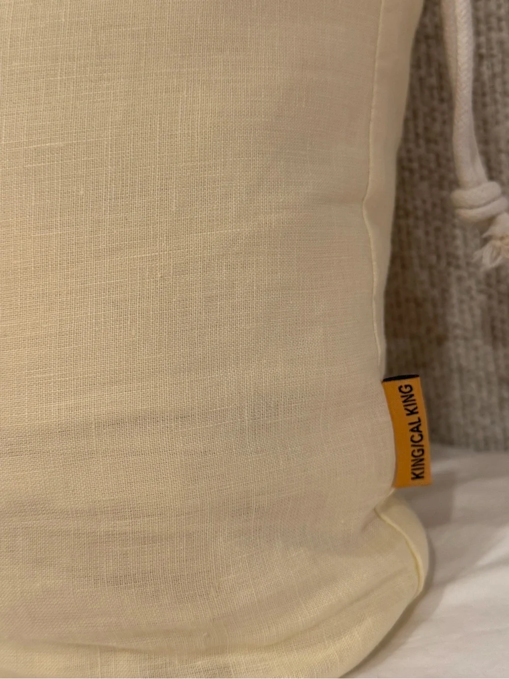 Quince European Linen Duvet Cover Set in Butter Yellow King/Cal King